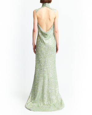 Zegli Gown in Lace Sequin