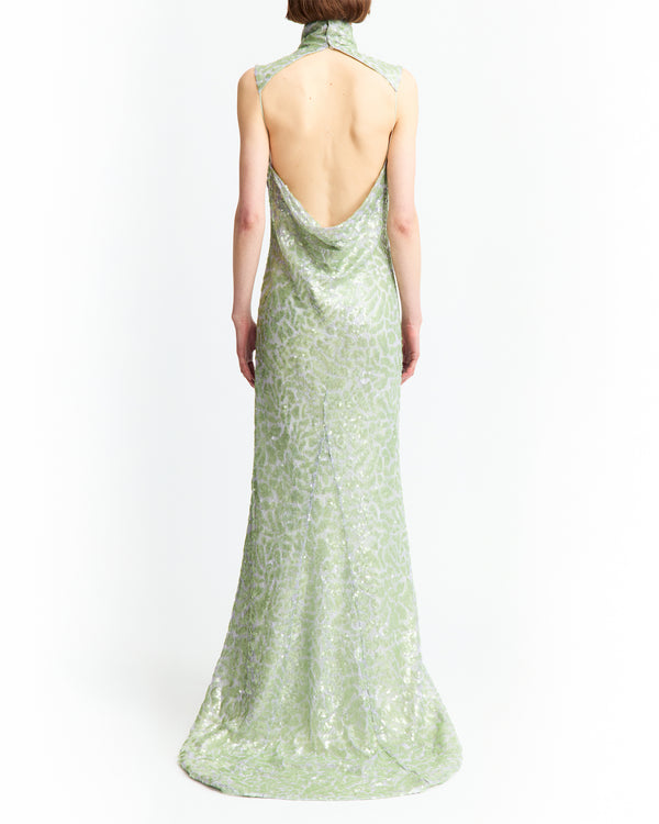 Zegli Gown in Lace Sequin
