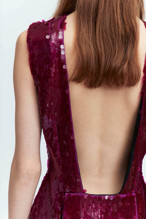 Ray Dress In Scale Sequin
