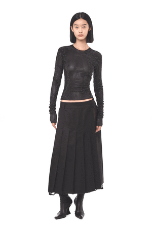 Brone Midi Skirt In Bitter Chocolate