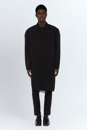 Kastor Coat in Jet Black Tailoring