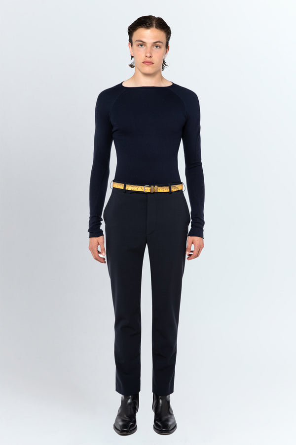 Lyta Trouser In Ink Bonded Tailoring