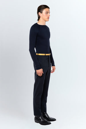 Lyta Trouser In Ink Bonded Tailoring