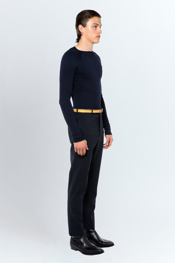 Lyta Trouser In Ink Bonded Tailoring