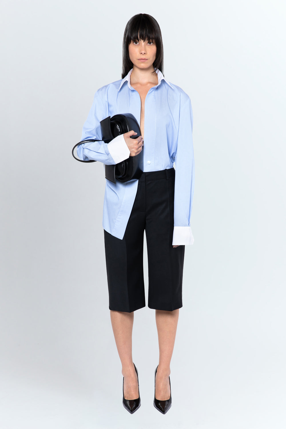 Nello Short In Nero Tailoring