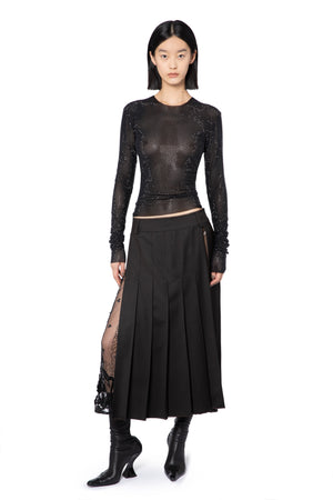 Brone Midi Skirt In Bitter Chocolate