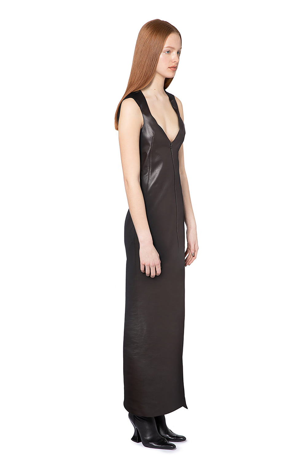 Bram Midi Dress In Bitter Chocolate