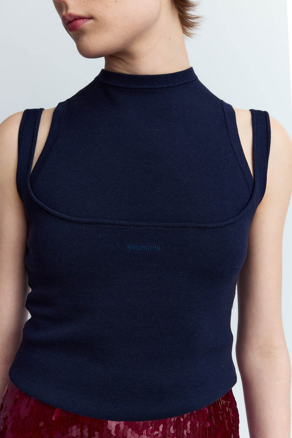 Supra Sleeveless Knit Top