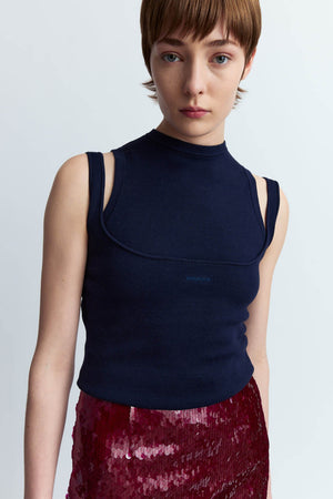 Supra Sleeveless Knit Top