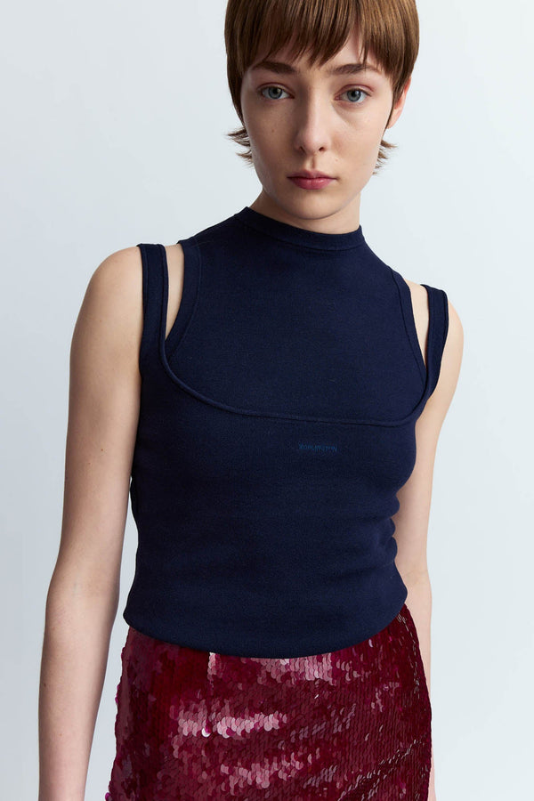 Supra Sleeveless Knit Top