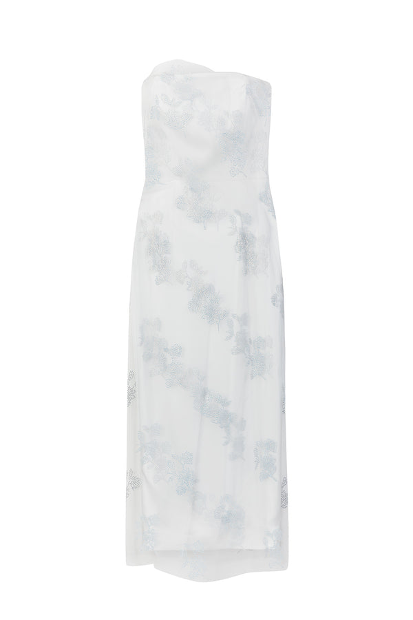 Minelli Floral Crystal Net Dress
