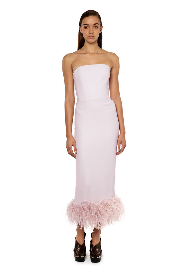 Minelli Baby Pink Midi Dress