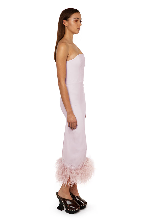 Minelli Baby Pink Midi Dress