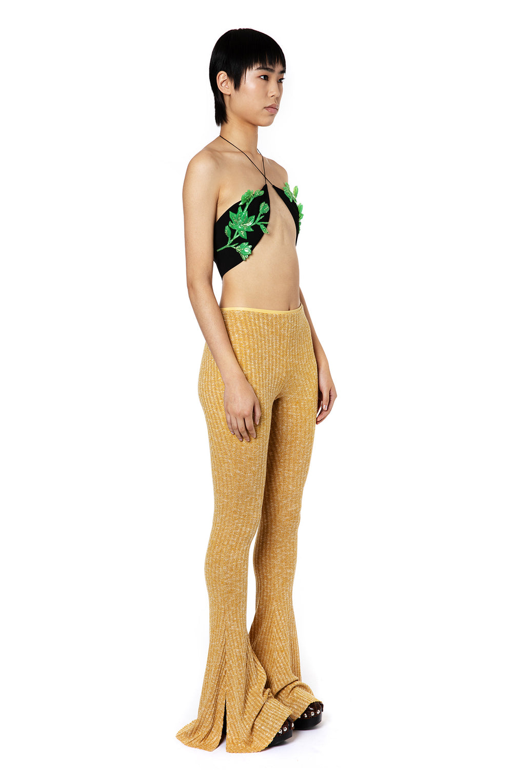 Koro Melange Rib Trouser