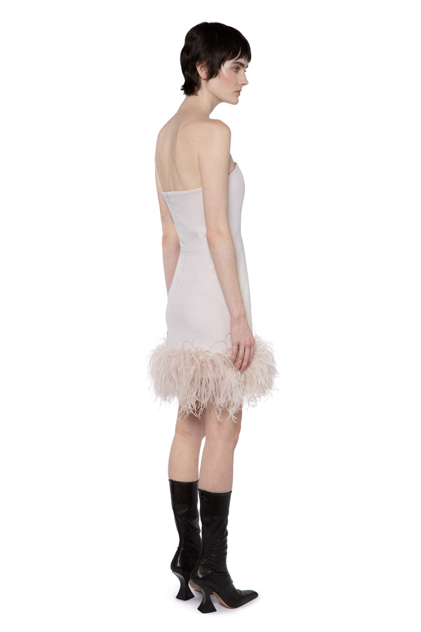 Minelli Mini Dress In Powder Crepe