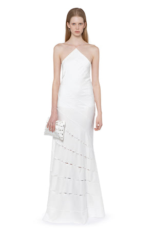 Santana Gown In Ivory Satin