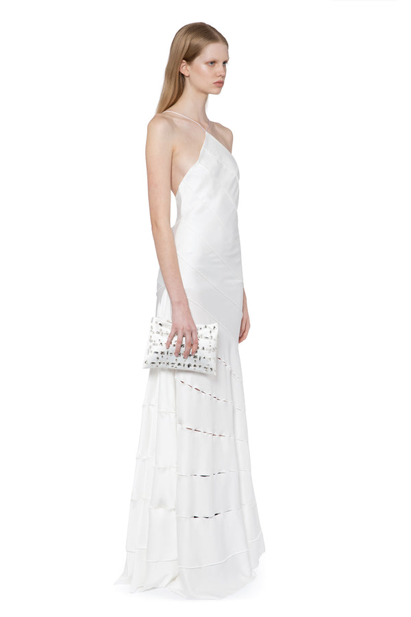 Santana Gown In Ivory Satin