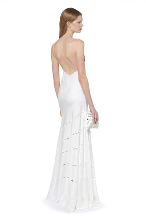 Santana Gown In Ivory Satin