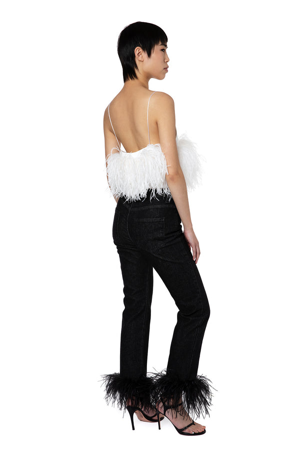 Poppy Camisole in White Crepe