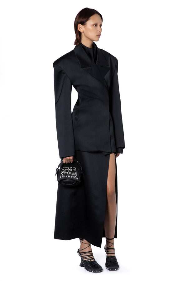 Lorelei Jacket In Black Satin