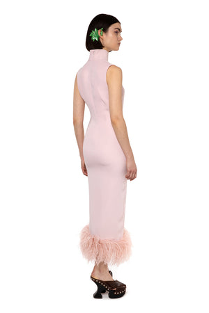 Maika Baby Pink Midi Dress