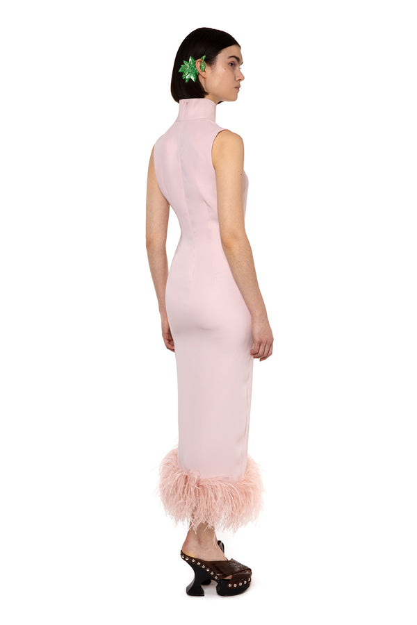 Maika Baby Pink Midi Dress